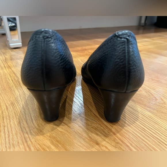 TORY BURCH Peep Toe Pump Sally 2 Leather Wedge - Picture 9 of 15